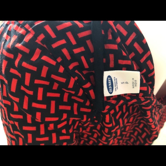 Red Black Long Sleeve Blouse Shirt - Picture 5 of 6